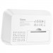 Фото Електронний термогігрометр + годинник Hoco HX44 Indoor (White) на vchehle.ua