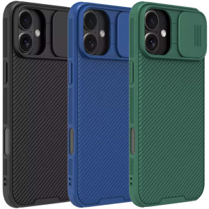 Карбоновая накладка Nillkin CamShield Pro для Apple iPhone 16 (6.1")
