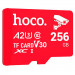 Карта пам'яті Hoco microSDHC Class 10 – 256GB (без адаптера) (Red)