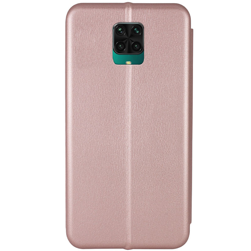 Фото Шкіряний чохол-книжка Classy на Xiaomi Redmi Note 9s / Note 9 Pro / Note 9 Pro Max (Rose Gold) на vchehle.ua
