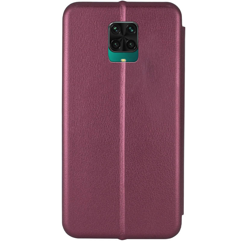 Фото Шкіряний чохол-книжка Classy на Xiaomi Redmi Note 9s / Note 9 Pro / Note 9 Pro Max (Бордовий) на vchehle.ua