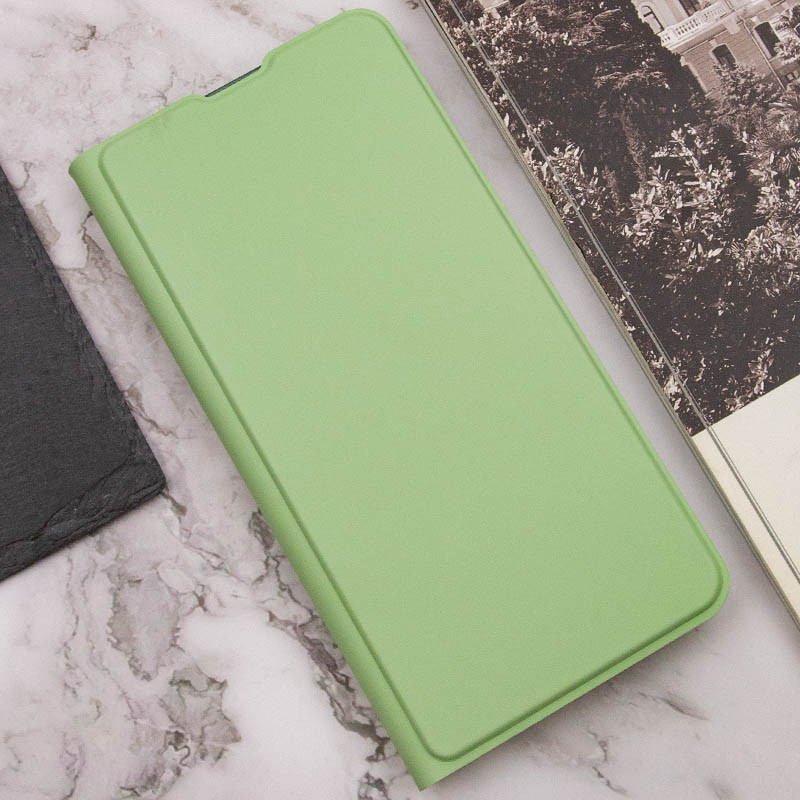 Купить Кожаный чехол-книжка GETMAN Elegant (PU) для Motorola Moto G14 (Мятный) на vchehle.ua