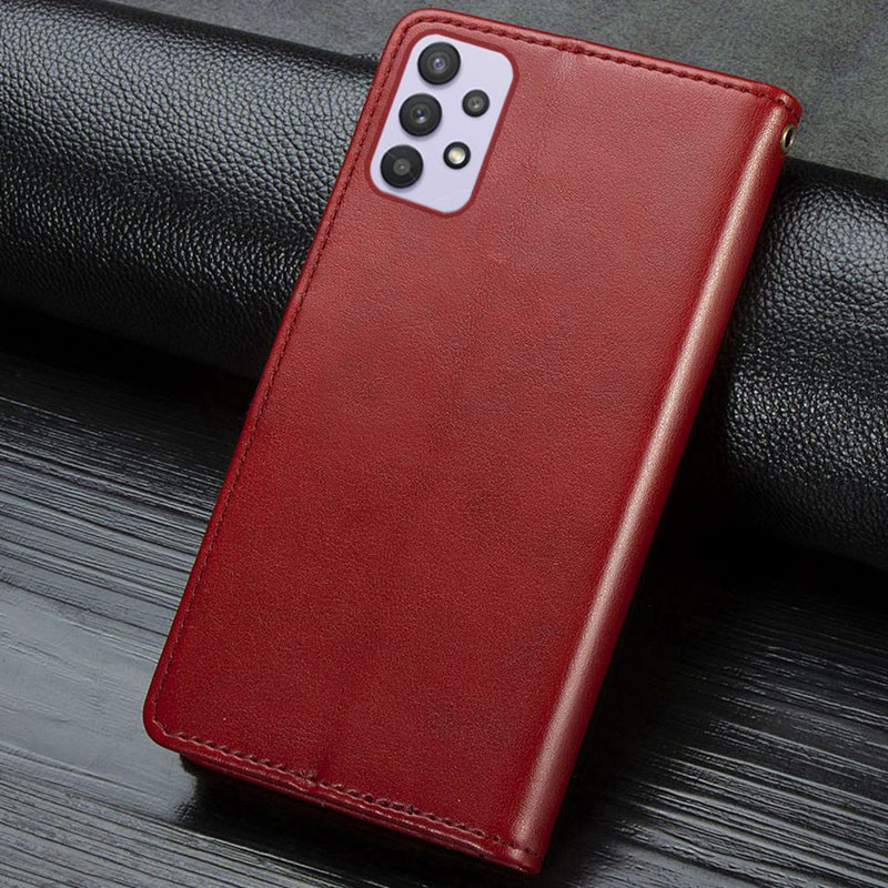 Замовити Шкіряний чохол-книжка GETMAN Gallant (PU) для Samsung Galaxy A13 4G (Червоний) на vchehle.ua