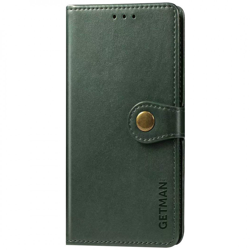 Кожаный чехол-книжка GETMAN Gallant (PU) для Samsung Galaxy A04e (Зеленый)