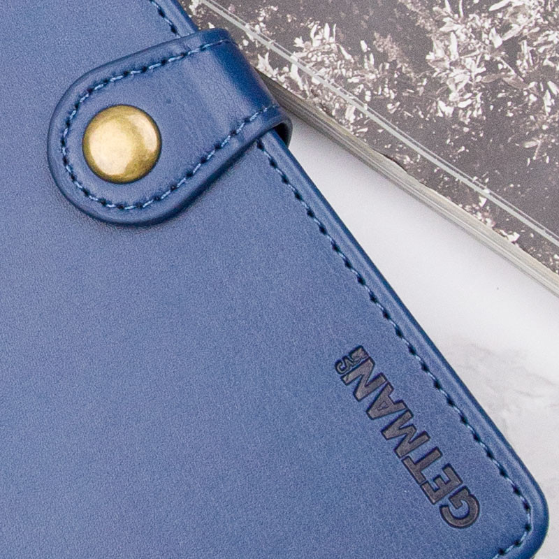 Фото Шкіряний чохол-книжка GETMAN Gallant (PU) для Xiaomi 17T Pro (Синій) в маназині vchehle.ua