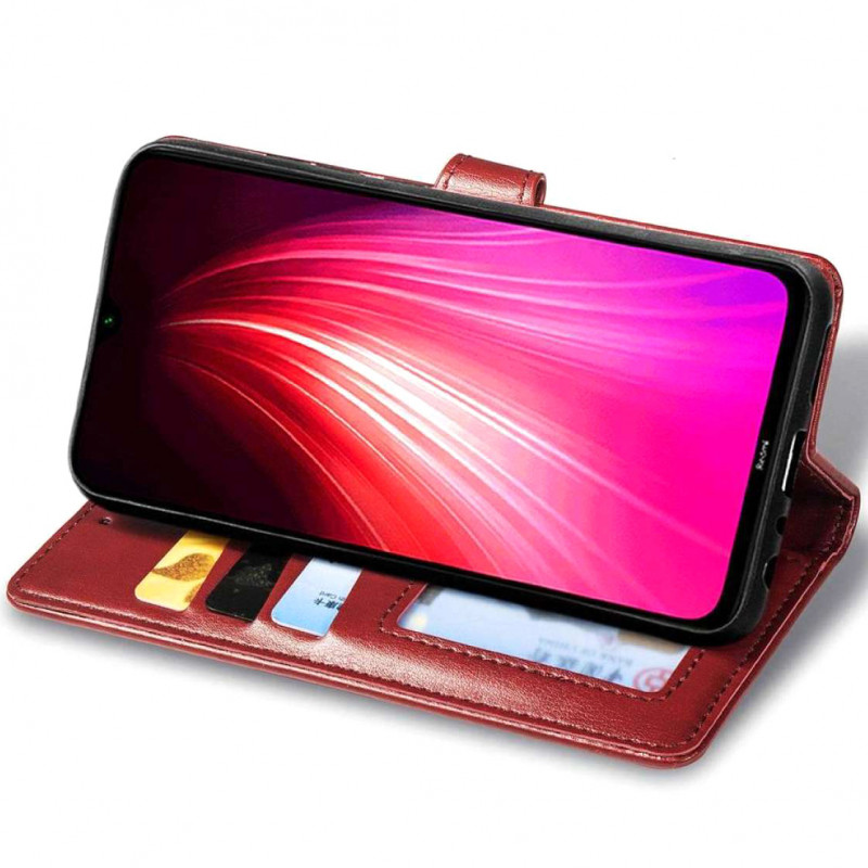 Фото Шкіряний чохол-книжка GETMAN Gallant (PU) для Xiaomi Redmi 10C (Червоний) в маназині vchehle.ua