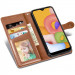 Шкіряний чохол-книжка GETMAN Gallant (PU) для Xiaomi Redmi 9A (Коричневий) в магазині vchehle.ua