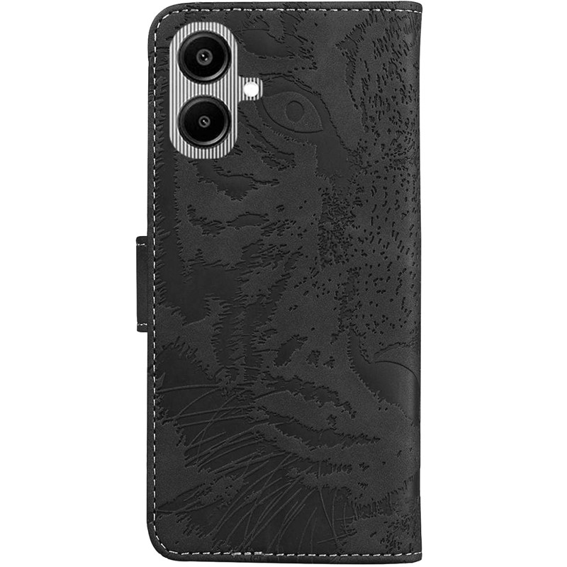 Фото Кожаный чехол-книжка Tiger для Samsung Galaxy A07 / A06 (Black) на vchehle.ua
