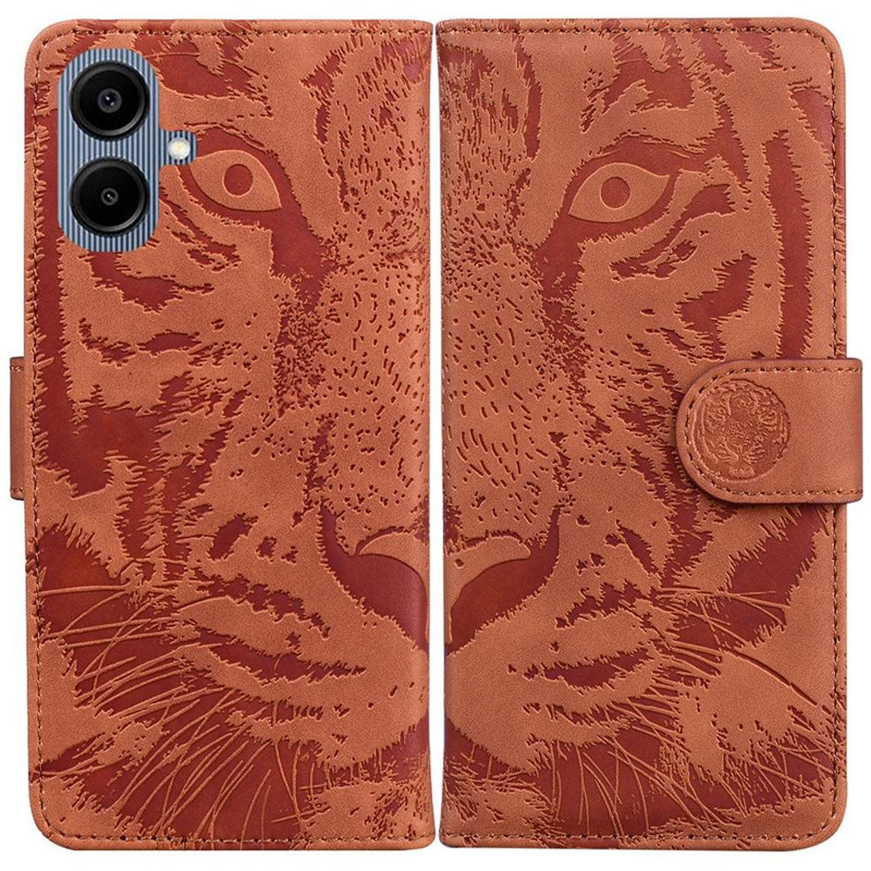 Фото Кожаный чехол-книжка Tiger для Samsung Galaxy A07 / A06 (Brown) на vchehle.ua