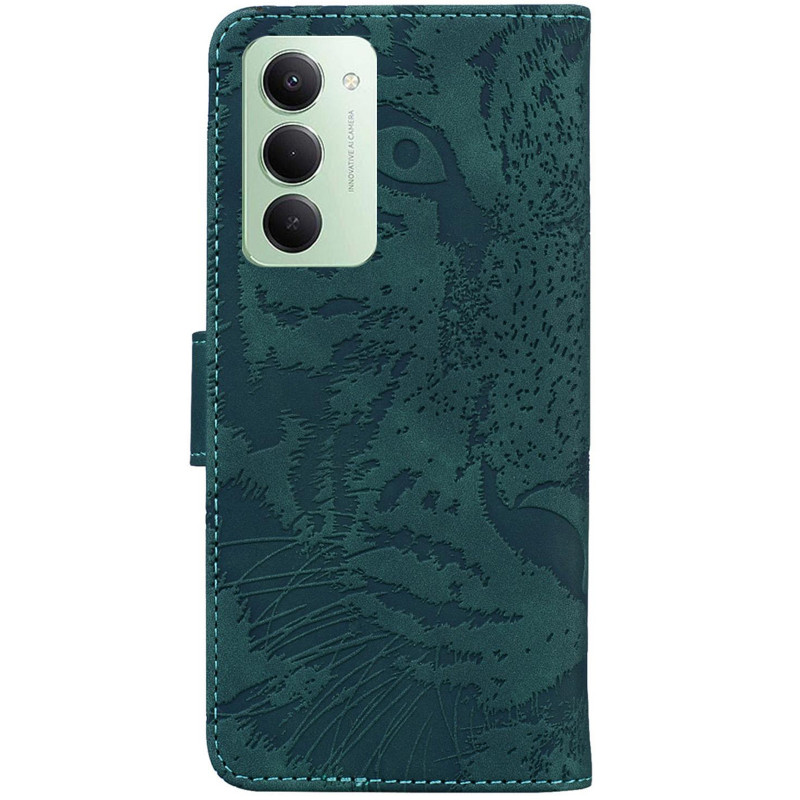 Фото Шкіряний чохол-книжка Tiger на Xiaomi Redmi 15 (EU) (Green) на vchehle.ua