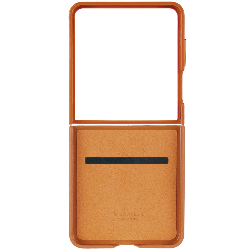 Фото Шкіряний чохол Leather Case (AAA) на Samsung Galaxy Z Flip7 (Brown) в маназині vchehle.ua