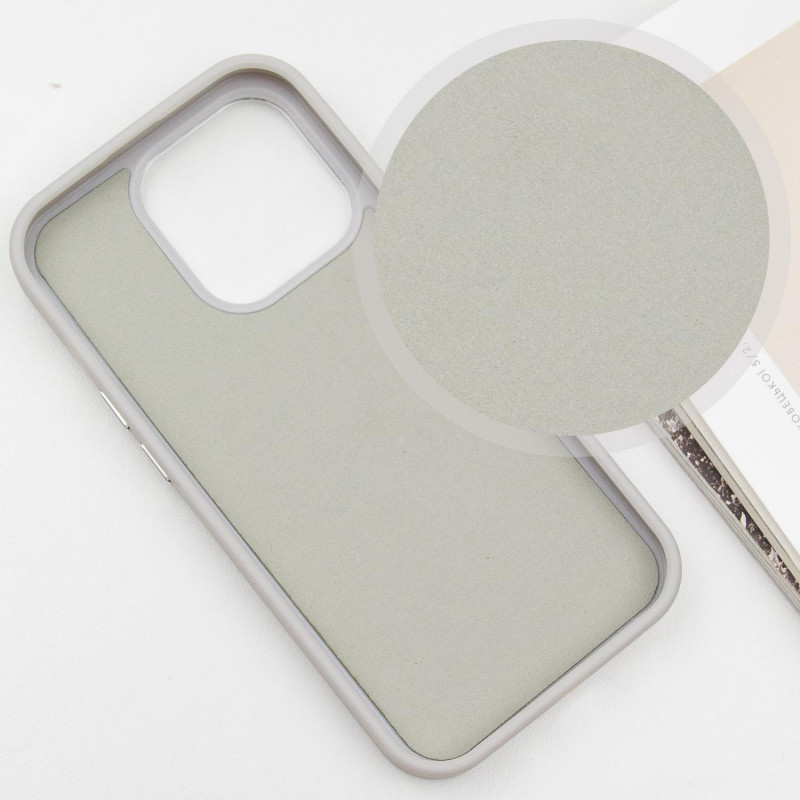 Фото Кожаный чехол SnapCase with Magnetic Fit для Apple iPhone 16 Pro (6.3") (Grey) в магазине vchehle.ua