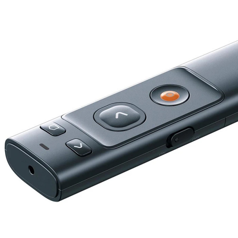 Фото Лазерная указка Baseus Orange Dot Wireless Presenter (Red Laser) (WKCD) (Grey) на vchehle.ua