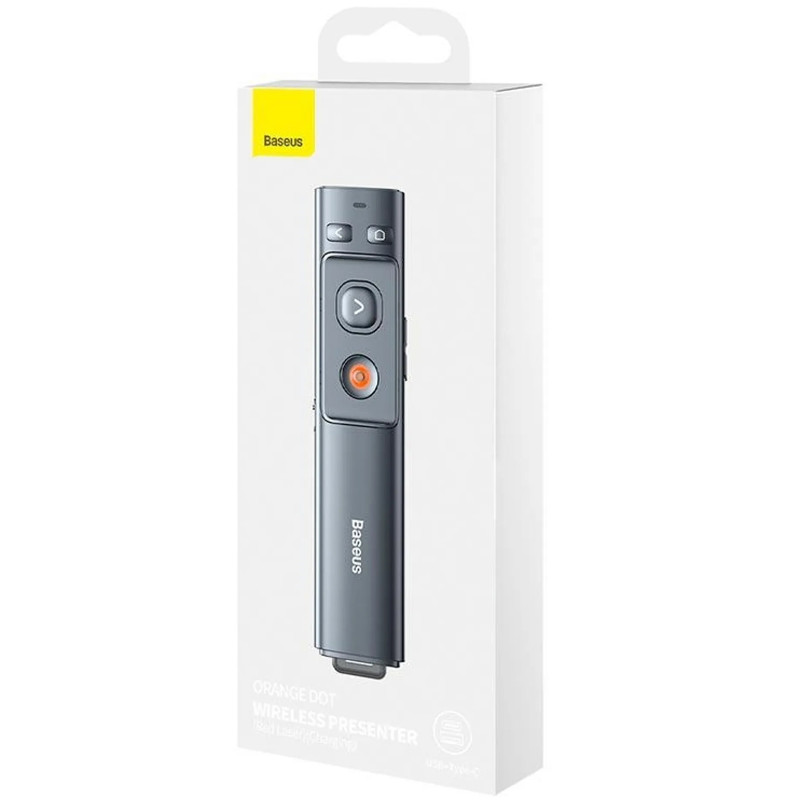 Заказать Лазерная указка Baseus Orange Dot Wireless Presenter (Red Laser) (WKCD) (Grey) на vchehle.ua