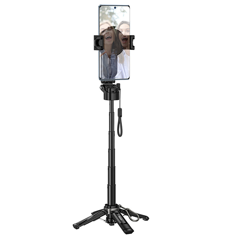 Фото Монопод для селфі Hoco K27 Pro Magnetic Clamp 2in1 (Black) на vchehle.ua