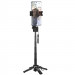 Фото Монопод для селфі Hoco K27 Pro Magnetic Clamp 2in1 (Black) на vchehle.ua