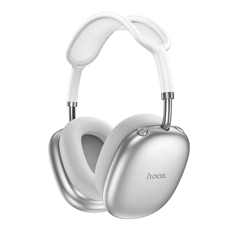 Накладные беспроводные наушники Hoco W55 Plus Happiness ANC noise reduction (Silver)