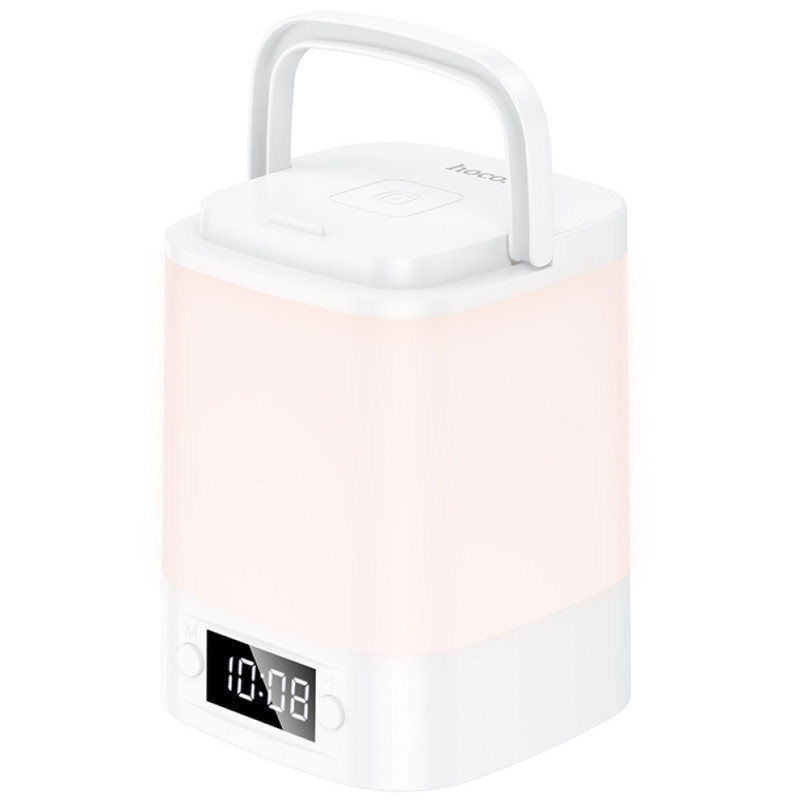 Фото Нічник Hoco HX15 Smart + годинник (White) в маназині vchehle.ua