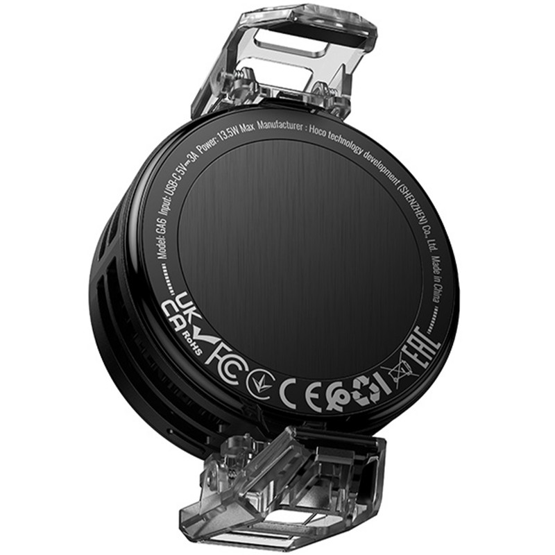 Фото Охолоджуючий кулер для мобільного телефону Hoco GA6 Glacier AI (Black) в маназині vchehle.ua