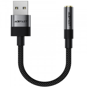 Переходник Acefast J13 USB male to AUX 3.5mm female
