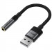 Купити Перехідник Acefast J13 USB male to AUX 3.5mm female (Black) на vchehle.ua