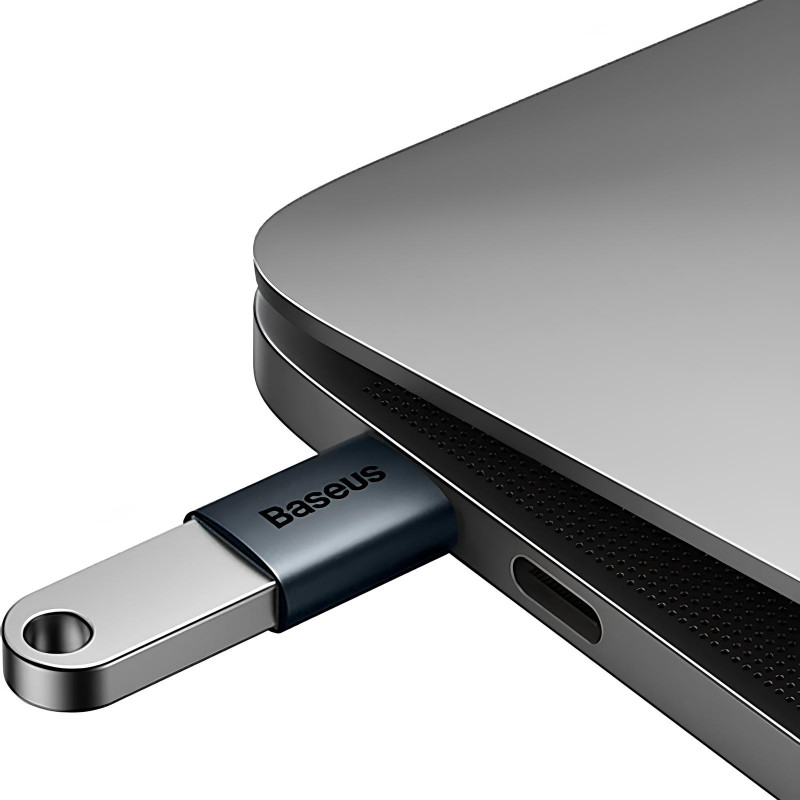 Переходник Baseus Ingenuity Series Mini Type-C to USB 3.1 (ZJJQ000001) (Blue) в магазине vchehle.ua