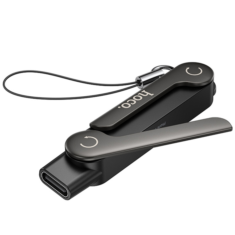 Переходник Hoco UA47A Type-C male to Type-C female adapter (Black) в магазине vchehle.ua