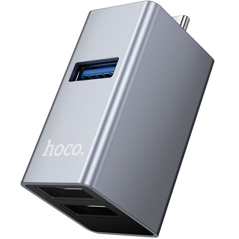 Переходник HUB Hoco HB54A 3in1 (Type-C to 2xUSB2.0+USB3.0)