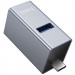 Фото Переходник HUB Hoco HB54A 3in1 (Type-C to 2xUSB2.0+USB3.0) (Metal grey) в магазине vchehle.ua