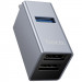 Переходник HUB Hoco HB54A 3in1 (Type-C to 2xUSB2.0+USB3.0) (Metal grey) в магазине vchehle.ua