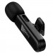 Фото Петличный беспроводной микрофон Hoco L20B Fair 3in1 (Lightning/Type-C/3.5) (Black) на vchehle.ua