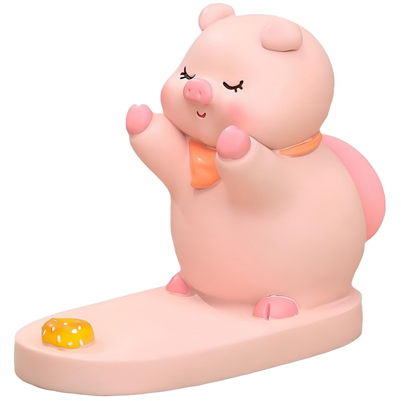 Підставка для телефону Funny Animals (Piggy with cake)