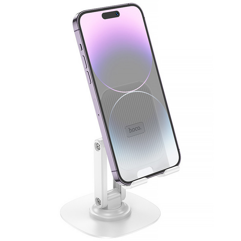 Фото Подставка для телефона Hoco HD6 Winner dual-axis rotating (White) в магазине vchehle.ua