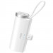 Power Bank 5000 mAh WIWU W026 2 in 1 Type-C з БЗП For Apple Watch 15W (White)