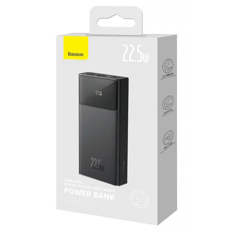 Фото Power Bank Baseus 10000 mAh Star-Lord PD22.5W (PPXJ10) (Black) на vchehle.ua