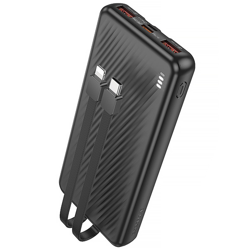 Power Bank Borofone 10000 mAh BJ57 Graceful 22.5W+PD20W with cable (Black)