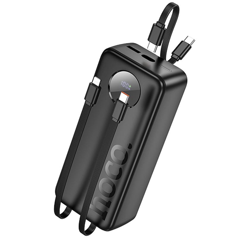 Power Bank Hoco 30000 mAh J132B Sabio 22.5W+PD20W with 3 cables (Black)