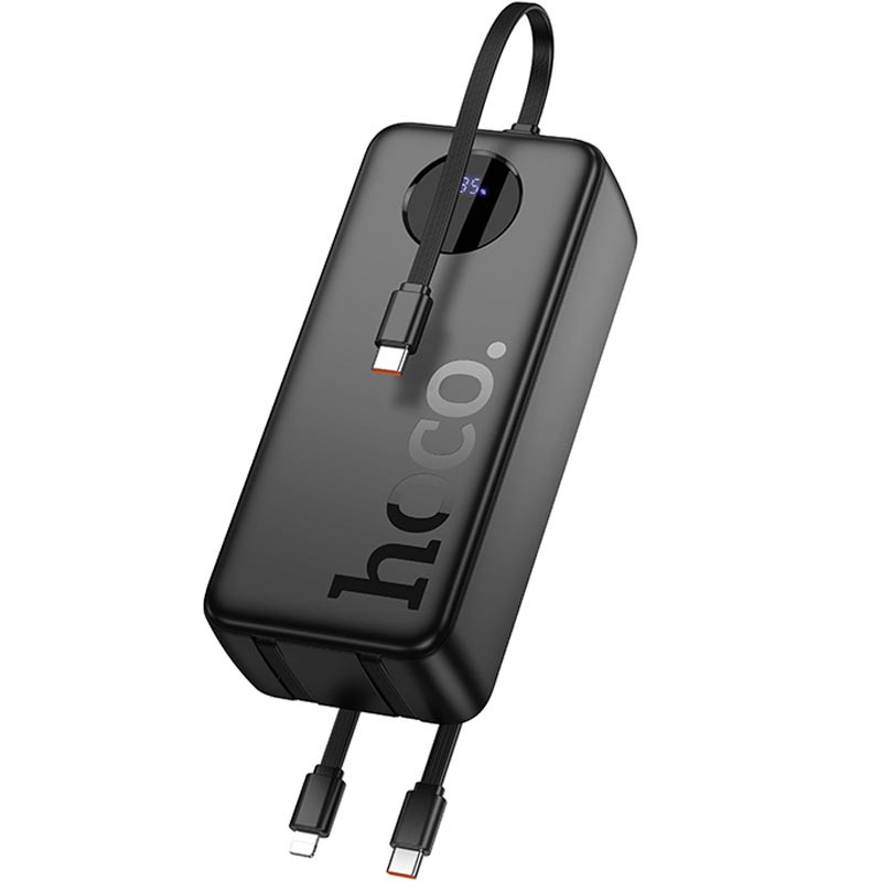 Фото Power Bank Hoco 30000 mAh J132B Sabio 22.5W+PD20W with 3 cables (Black) на vchehle.ua