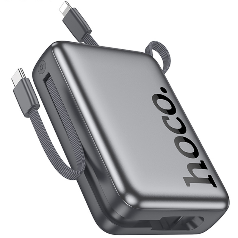 Фото Power Bank Hoco 20000 mAh Q39 Eminente 22.5W+PD20W с БЗУ Type-C + Lighting (Metal gray) в магазине vchehle.ua