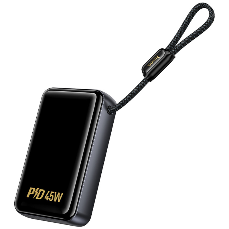 Купити Power Bank Hoco 20000 mAh Q54 Shine PD45W with cable (Metal gray) на vchehle.ua