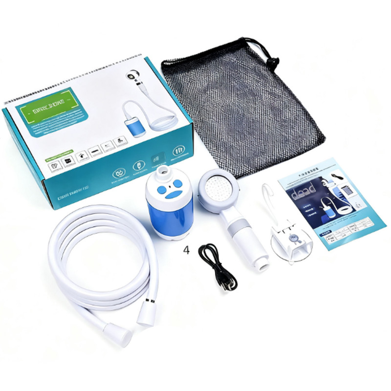 Заказать Портативный душ BL01-901 Water Temp and Battery Level Indicator 2000mAh (USB-C) (White) на vchehle.ua