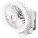 Портативный вентилятор GF12 с зажимом+LED 5400mAh (White)