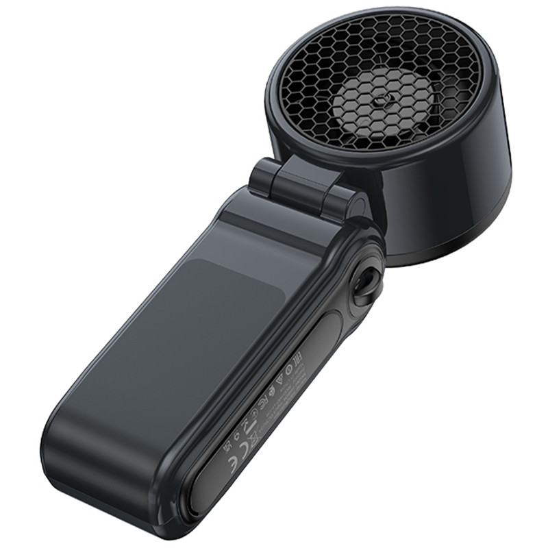 Фото Портативный вентилятор Hoco HX604 handheld folding fan 3000 mAh (Navy Blue) на vchehle.ua