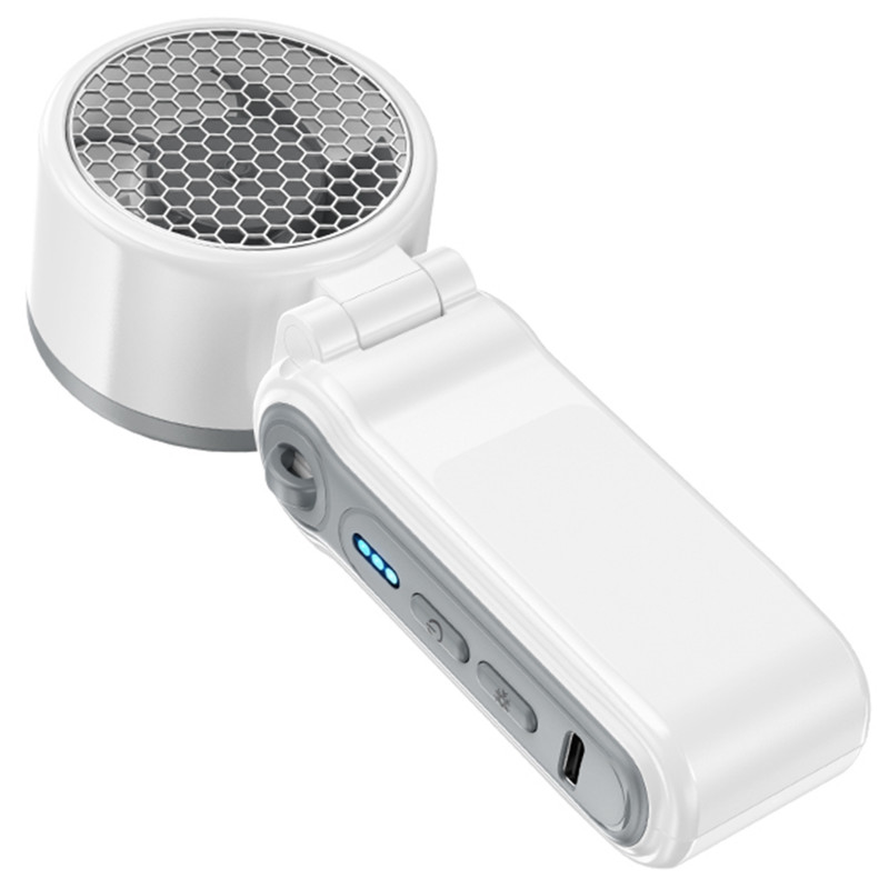Фото Портативный вентилятор Hoco HX604 handheld folding fan 3000 mAh (White) на vchehle.ua