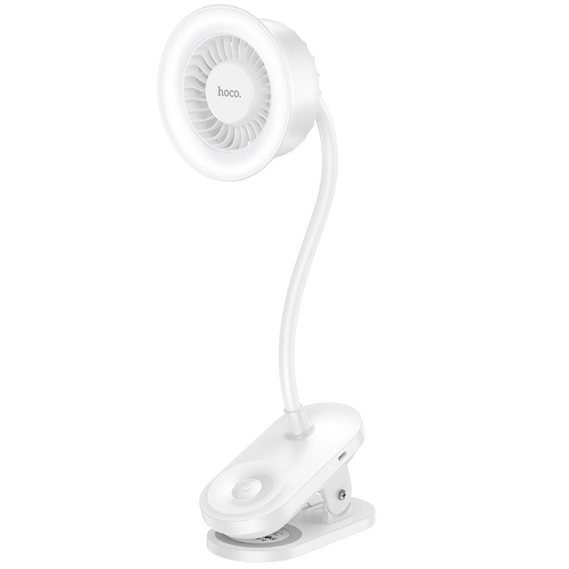 Портативный вентилятор Hoco HX610 handheld folding fan 1800 mAh (White)