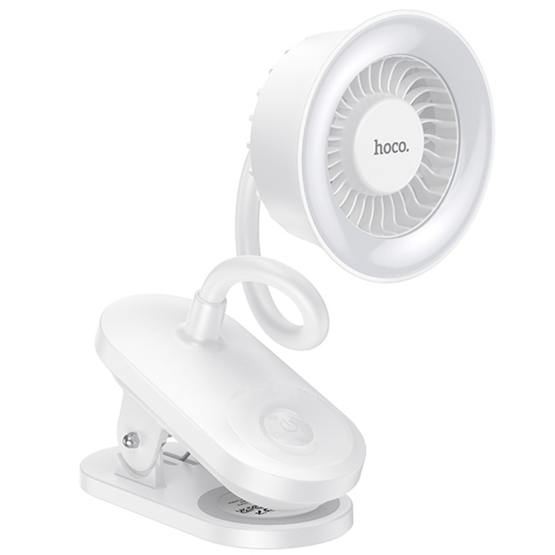 Фото Портативный вентилятор Hoco HX610 handheld folding fan 1800 mAh (White) в магазине vchehle.ua