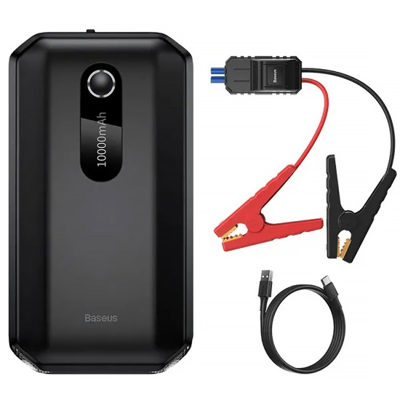 Фото Пусковое устройство (бустер) для автомобиля Baseus Super Energy Air Car 10000 mAh (CGNL0201) (Black) на vchehle.ua