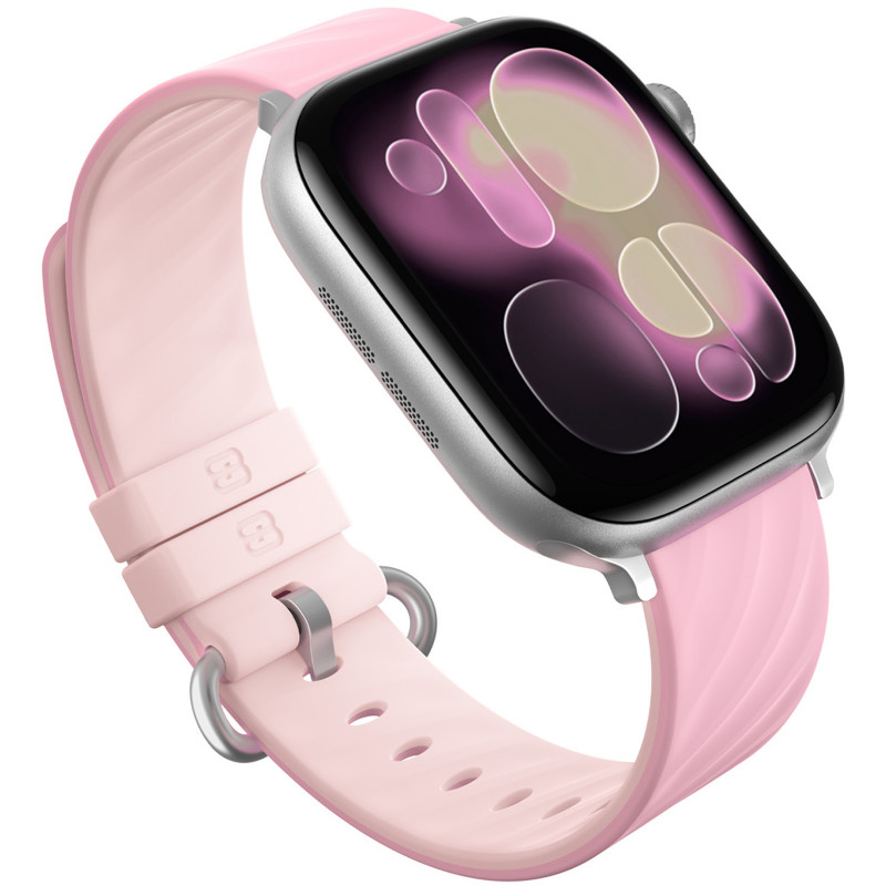 Ремешок BlueO Lollipop Silicone для Apple Watch 42(ser.1-3)/44/45/46/49mm (Pink White)