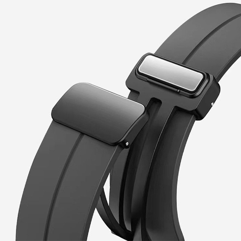 Фото Ремешок Line Magnetic для Xiaomi Mi Band 9/8/10 (Черный / Black) в магазине vchehle.ua