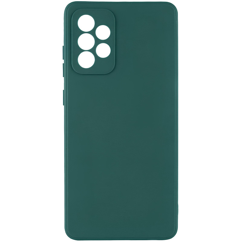 Силіконовий чохол Candy Full Camera на Samsung Galaxy A52 4G / A52 5G / A52s (Зеленый / Dark green)